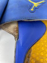 Load image into Gallery viewer, Authentic Nike Mens Air Jordan Hydro 5 Retro Blue Slide Sandals Size 11 Damaged
