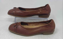 Load image into Gallery viewer, Clarks Womens Lyrical Sky 26174332 Brown Leather Slip-On Ballet Flats Size 9W
