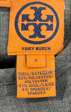 Load image into Gallery viewer, Tory Burch Womens Gray Sleeveless Crew Neck Back Zip Sheath Dress Size 2

