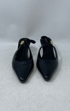 Load image into Gallery viewer, Anne Klein Womens Cynthia Black Leather Pointed Toe Slingback Heels Size 8.5

