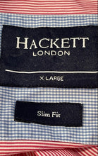 Load image into Gallery viewer, Hackett London Mens Pink Long Sleeve Collared Slim Fit Button-Up Shirt Size XL
