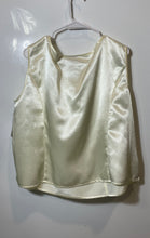 Load image into Gallery viewer, J. Taylor Womens Beige Satin Sleeveless Round Neck Pullover Tank Top Size 24W
