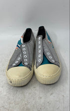 Load image into Gallery viewer, Foco Womens Silver Glitter NFL Miami Dolphins Sneaker Shoes Size 8 No Laces
