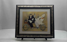 Load image into Gallery viewer, Jennifer Garant Picture Framed Wine Waiter Chef Bicycle Signed Art Painting

