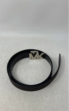 Load image into Gallery viewer, Michael Kors Mens Black Signature Print Leather Adjustable Dress Belt Size 34/85
