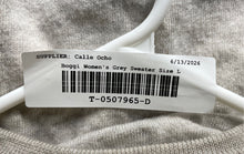 Load image into Gallery viewer, Boggi Milano Womens Gray Long Sleeve Crew Neck Pullover Sweater Size Large
