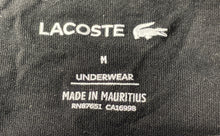 Load image into Gallery viewer, Lacoste Mens Black Cotton Short Sleeve V-Neck Pullover T-Shirt Size Medium
