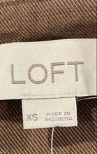 Load image into Gallery viewer, Loft Womens Brown Cotton Twill Scoop Neck Button Front Vest Top Size XS With Tag

