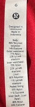 Load image into Gallery viewer, Lululemon Womens Speed Up Red Activewear Elastic Waist Athletic Shorts Size 6
