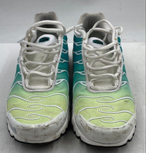 Load image into Gallery viewer, Authentic Nike Womens Air Max Plus TN Green White Sneaker Shoes Size 9.5 Stained
