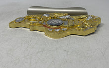 Load image into Gallery viewer, Gold And Silver-Tone Singapore City Palace Home Decorative Quartz Desk Clock
