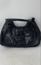 Load image into Gallery viewer, Steve Madden Womens Black Leather Inner Pocket Double Handle Shoulder Bag
