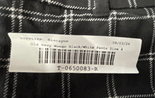 Load image into Gallery viewer, Old Navy Womens Pixie Black White Windowpane High Rise Ankle Pants Size 4
