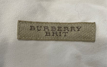 Load image into Gallery viewer, Authentic Burberry Brit Mens White Cotton Long Sleeve Button-Up Shirt Size S
