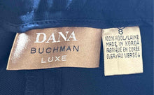 Load image into Gallery viewer, Dana Buchman Luxe Womens Dark Blue Wool 3-Pieces Jacket Pants Blouse Set Size 8
