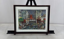 Load image into Gallery viewer, Wall Hanging Decorative Framed Paris Moulin Rouge Street Scene Art Print
