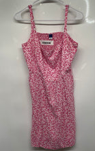 Load image into Gallery viewer, Old Navy Womens Pink White Floral Sleeveless Smocked Pullover Mini Dress Size L
