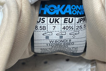 Load image into Gallery viewer, Hoka One One Womens Bondi 8 1127952 SSEG Beige Lace-Up Running Shoes Size 8.5 B
