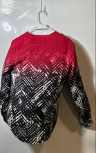 Load image into Gallery viewer, Calvin Klein Womens Black Red Printed Long Sleeve Button-Up Shirt Size Small
