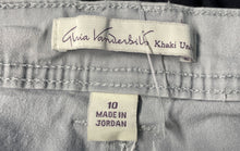 Load image into Gallery viewer, Gloria Vanderbilt Womens Gray Regular-Fit Utility Bermuda Shorts Size 10
