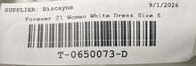 Load image into Gallery viewer, Forever 21 Womens White Sleeveless Round Neck Back Zip Shift Dress Size Small
