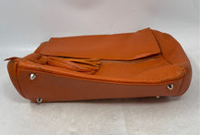 Load image into Gallery viewer, Prune Womens Orange Leather Tassel Bottom Studs Inner Pocket Shoulder Bag
