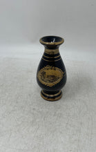 Load image into Gallery viewer, Black 24 K Gold Art Design Greek Handmade Home Decorative Flower Vase

