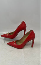 Load image into Gallery viewer, Michael Kors Womens Red Pointed Toe Slip-On Pump Heels Size 7.5M
