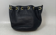 Load image into Gallery viewer, Michael Kors Womens Black Leather Adjustable Strap Drawstring Crossbody Bag
