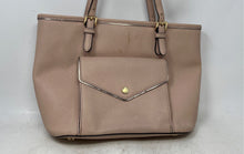 Load image into Gallery viewer, Michael Kors Womens Light Pink Leather Bottom Studs Shoulder Strap Tote Bag
