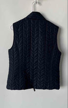Load image into Gallery viewer, G.H. Bass &amp; Co. Womens Navy Blue Red Pockets Full-Zip Quilted Vest Jacket Size L
