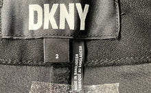 Load image into Gallery viewer, DKNY Womens Black High Waisted Pleated Front Pockets Wide-Leg Dress Pants Size 2
