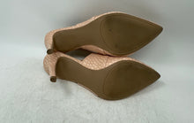 Load image into Gallery viewer, Jones New York Womens Blush Pink Croc Embossed Ankle Strap Heels Size 8.5M
