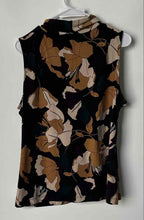 Load image into Gallery viewer, Calvin Klein Womens Multicolor Floral Print Sleeveless Blouse Top Size XL
