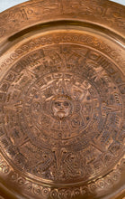 Load image into Gallery viewer, Chincultin Collection Mexican Embossed Aztec Mayan Calendar Decor Plates 2 Pcs
