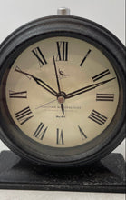 Load image into Gallery viewer, Firstime Manufactory Black Rectangular Base Analog Decorative Desk Clock No 457
