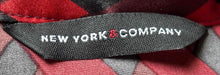 Load image into Gallery viewer, New York &amp; Company Womens Black Pink And Red Printed Blouse Top Size XL

