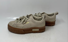 Load image into Gallery viewer, Puma Womens Mayze Beige Suede Lace-Up Low Top Sneaker Shoes Size 8
