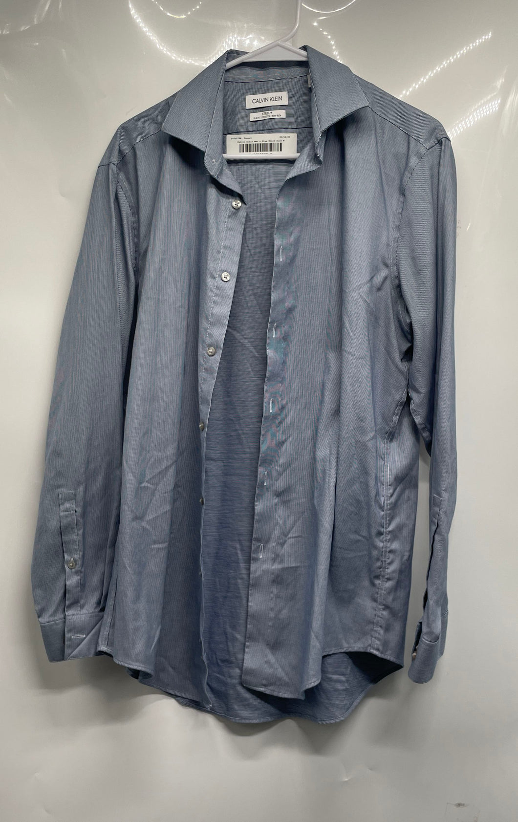 calvin klein men's slim fit stretch dress shirt Calvin Klein Steel Stretch B&T Dress Shirt