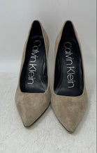 Load image into Gallery viewer, Calvin Klein Womens Brady Beige Leather Pointed Toe Slip-On Pump Heels Size 7
