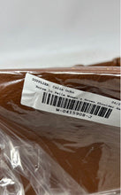 Load image into Gallery viewer, Borse In Pelle Womens Brown Chevron Quilted Leather Bucket &amp; Drawstring Bag
