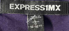 Load image into Gallery viewer, Express Mens 1MX Purple Cotton Blend Long Sleeve Collared Dress Shirt Size Large
