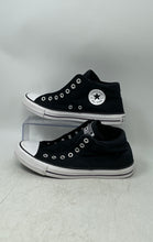 Load image into Gallery viewer, Converse Womens CTAS Madison Mid Black White Sneaker Shoes Size 10 No Laces
