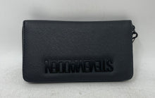 Load image into Gallery viewer, Steve Madden Womens Black Faux Leather Card Holder Wristlet Wallet With Tags

