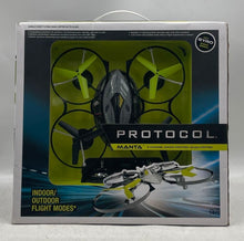 Load image into Gallery viewer, Protocol Manta Gray Black 4 Channel Radio Control Quadcopter Drone Not Tested
