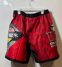 Load image into Gallery viewer, My House Mens Multicolor Printed Drawstring Elastic Waist MMA Shorts Size AXL
