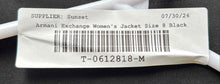Load image into Gallery viewer, Armani Exchange Womens Black Long Sleeve Icon Period One-Button Blazer Size 8
