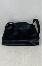 Load image into Gallery viewer, Nine West Womens Black Leather Inner Pockets Shoulder Handbag
