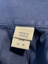 Load image into Gallery viewer, Authentic Burberry Mens Blue Long Sleeve Collared Dress Shirt Size 15
