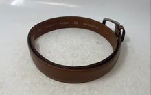 Load image into Gallery viewer, Fossil Mens Brown Genuine Leather Buckle Adjustable Dress Belt Size 90/36
